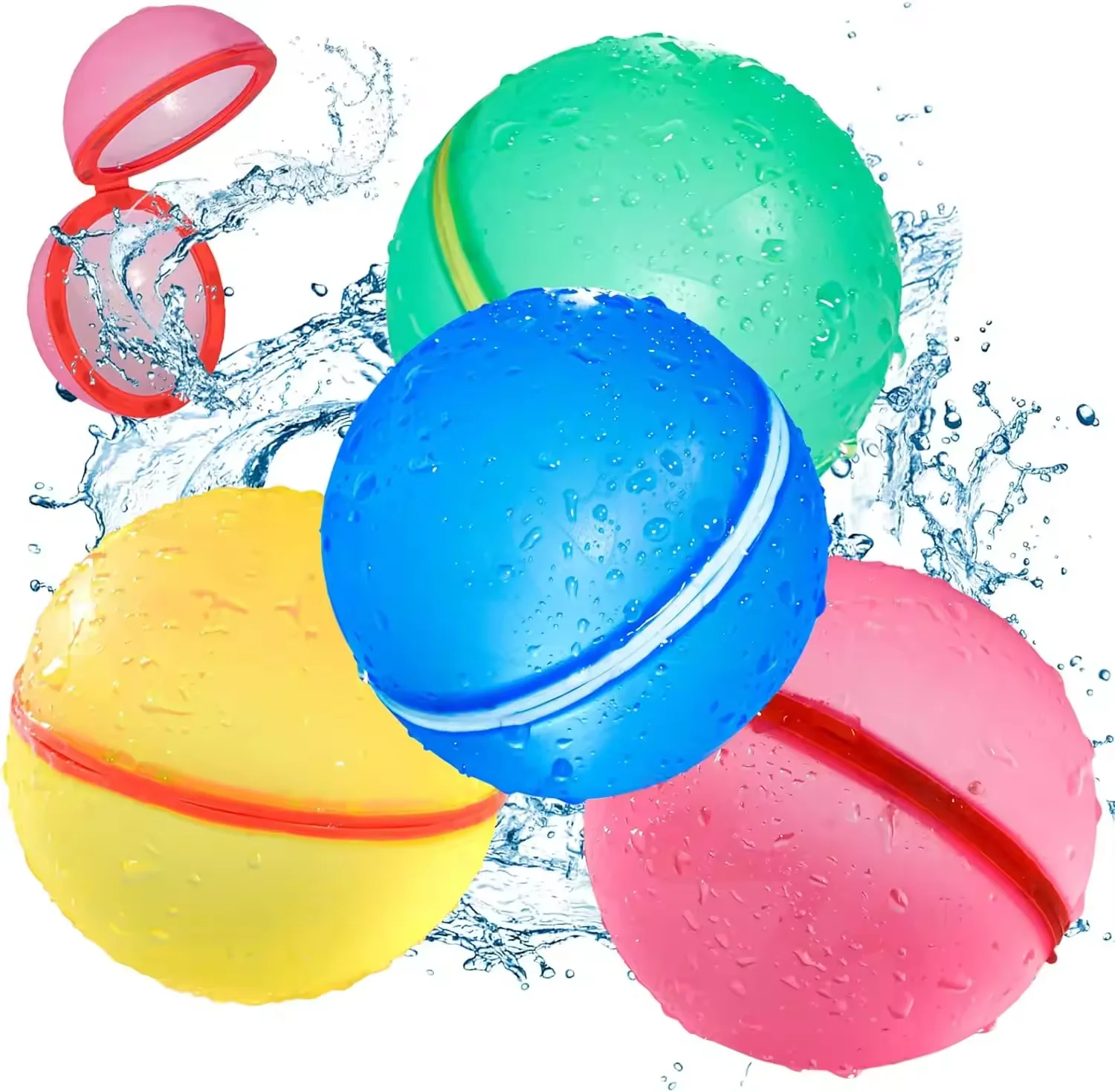 Manufacturer Hot Reusable Refillable Swimming Pool Ball Toy Easy Self Closed Quick Filling Silicone Water Bomb Balloons