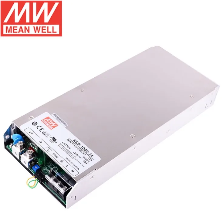 MW Mean well RSP-1000-24 24V 40A 1000w Single output switching dc power supply with PFC function