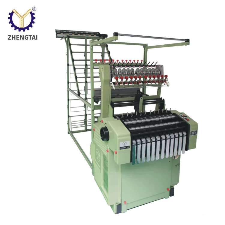 Zhengtai  Automatic Zipper Tape Knitting Machine Elastic Webbing Belt  Needle Loom
