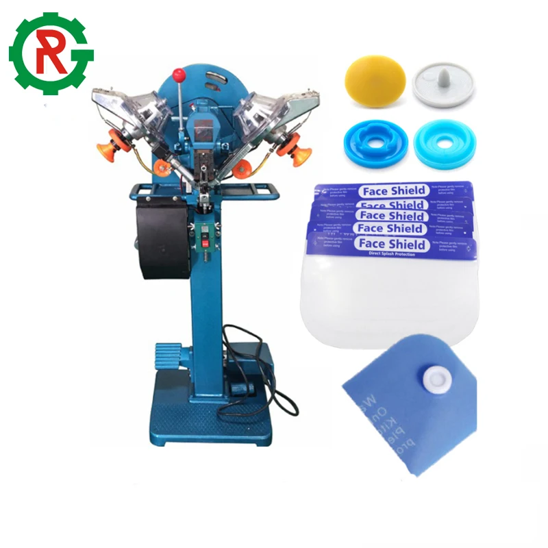 Metal Prong Button Press Attached Fastener Machine