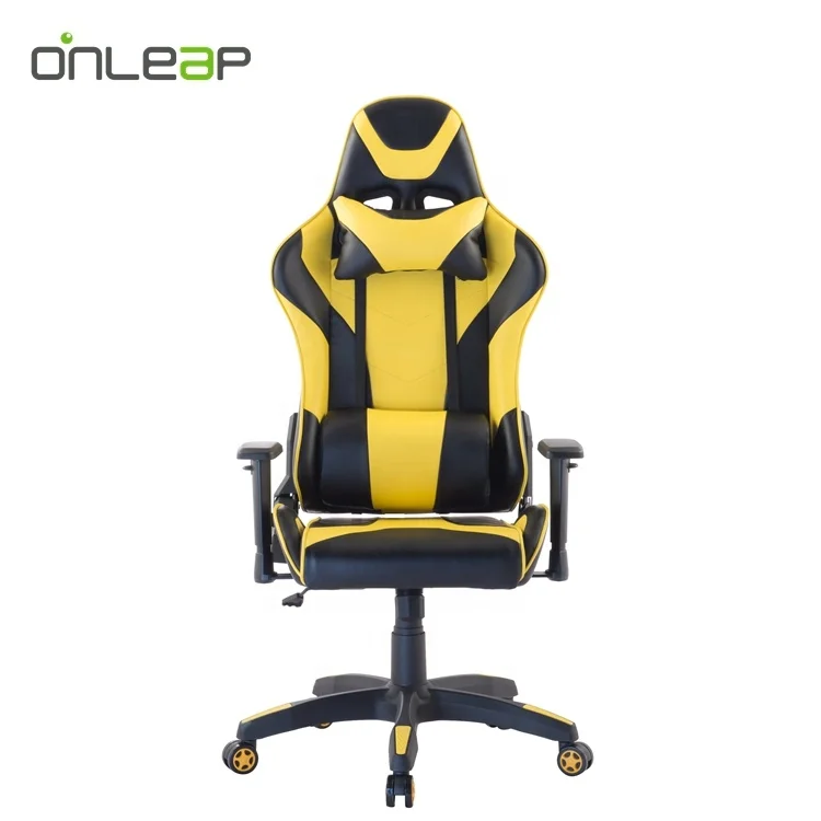 Желтый офисный игровой стул ONLEAP
