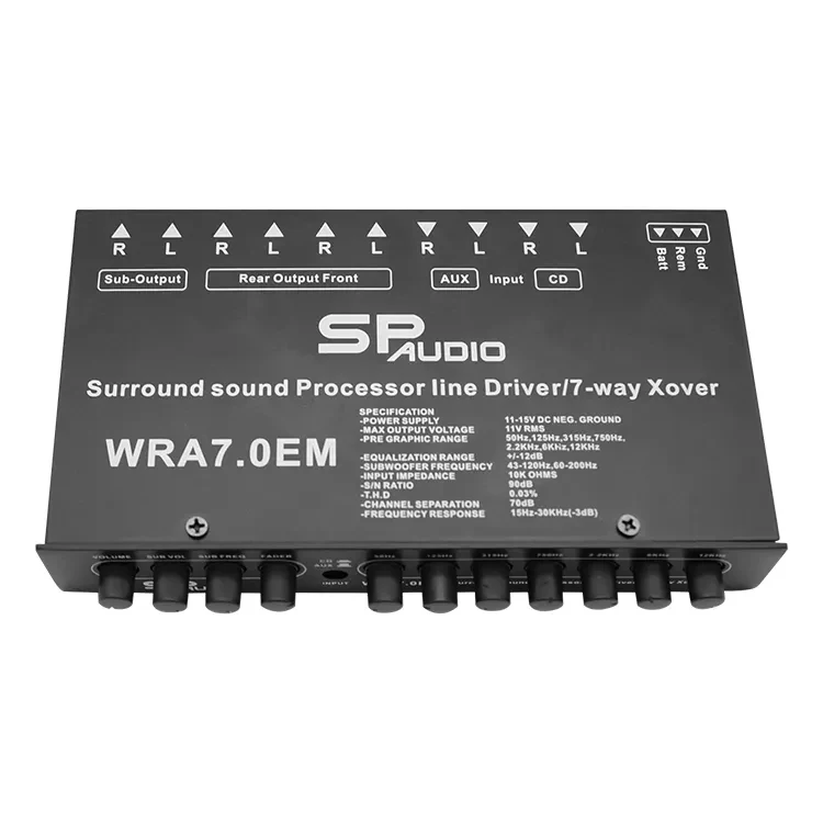 New 7-band X-over processor powering the car