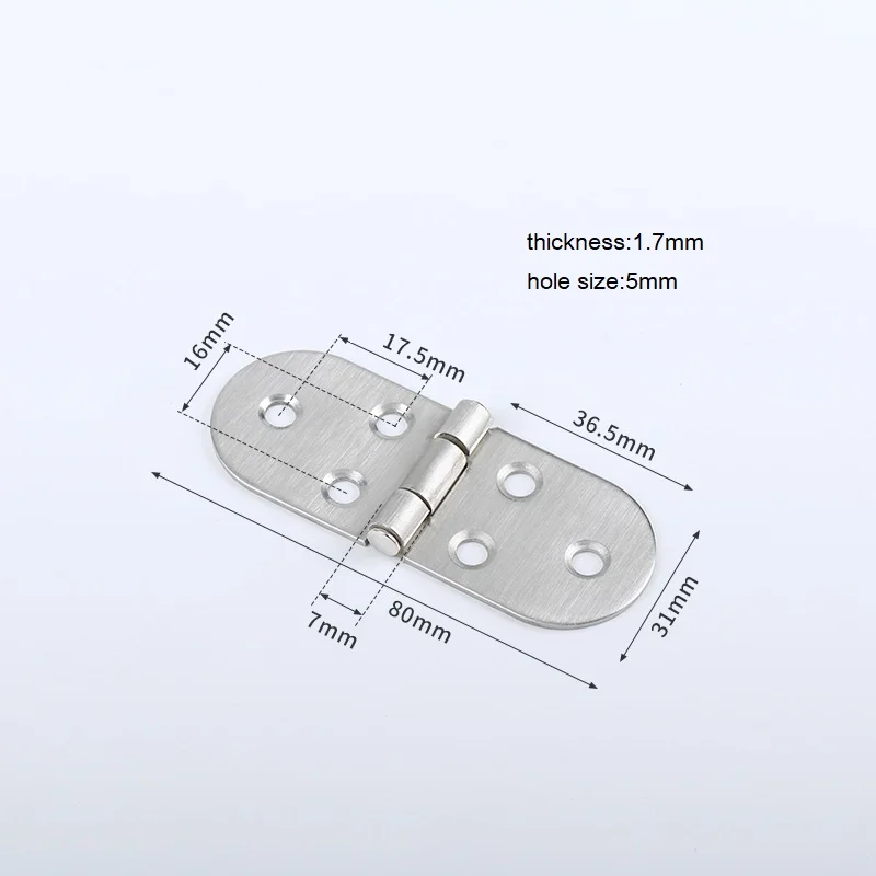 Stainless Steel Furniture Shelf Concealed Flip Top Door Hinge Folding Table Hinge Butler Tray Back flap Hinges