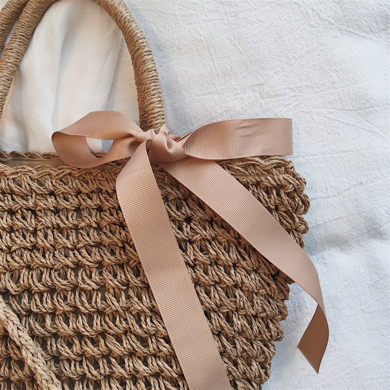 straw knitted beach crossbody clutch bag women wholesale tote summer beach bag straw woven handbags ladies wholesale