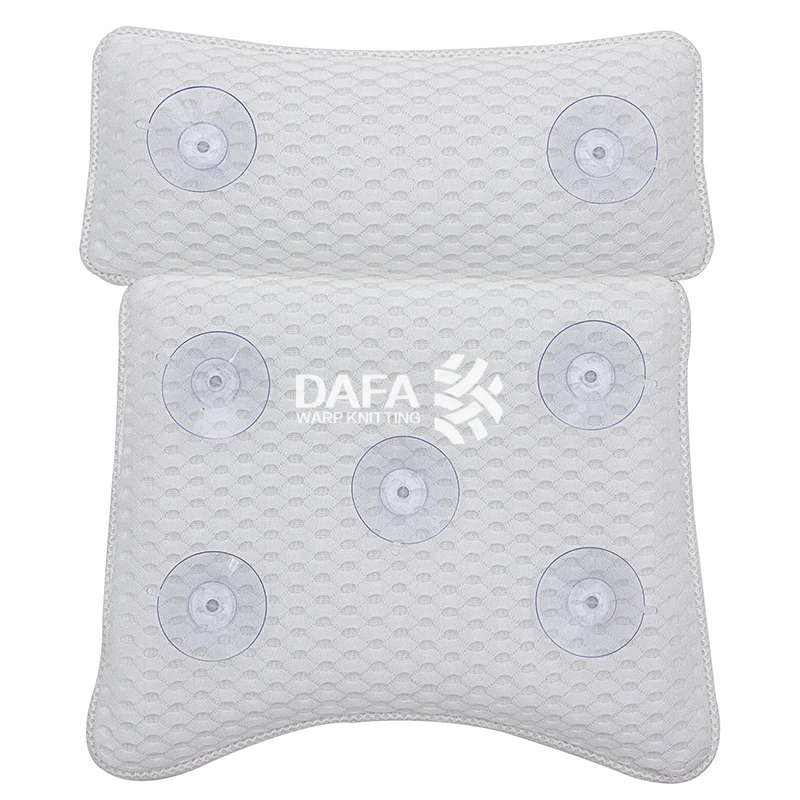 Spa 3D breathable net bath room non-slip bath pillow bath pillow cushion pillow Suction Cup