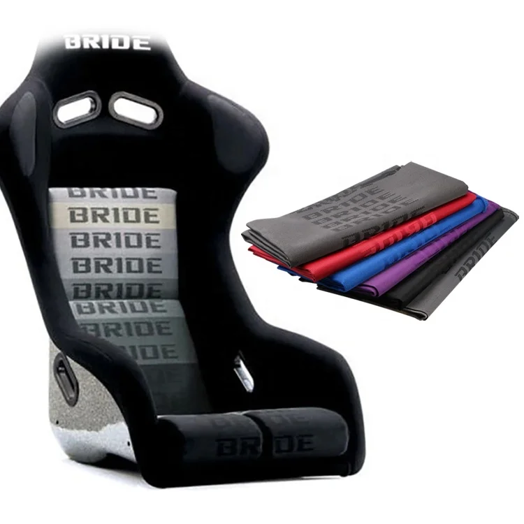 JDM Racing Culture 1.0mX1.6m Car Seat Fabric Panel Armrest Decoration Cubierta de