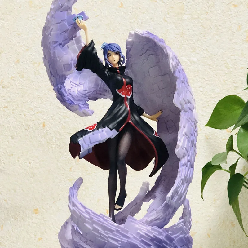 Hot selling Anime Shippuden Akazuki Konan Action Figure 36cm PVC Model Toys Character Figurines