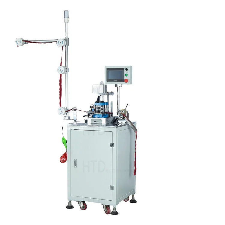 Plastic zipper product hole punching machine for resin garment zipper