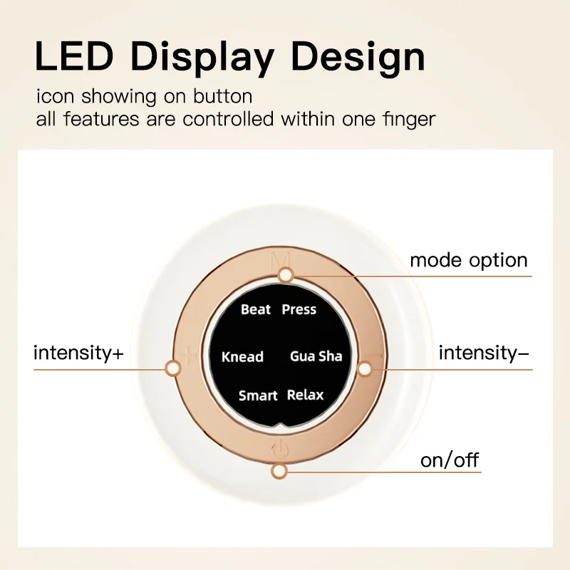 Tens Microcurrent Mini Massager Pad Portable Pulse Massager Patch Vibration Relax Ems Muscle Stimulator With Charging Case