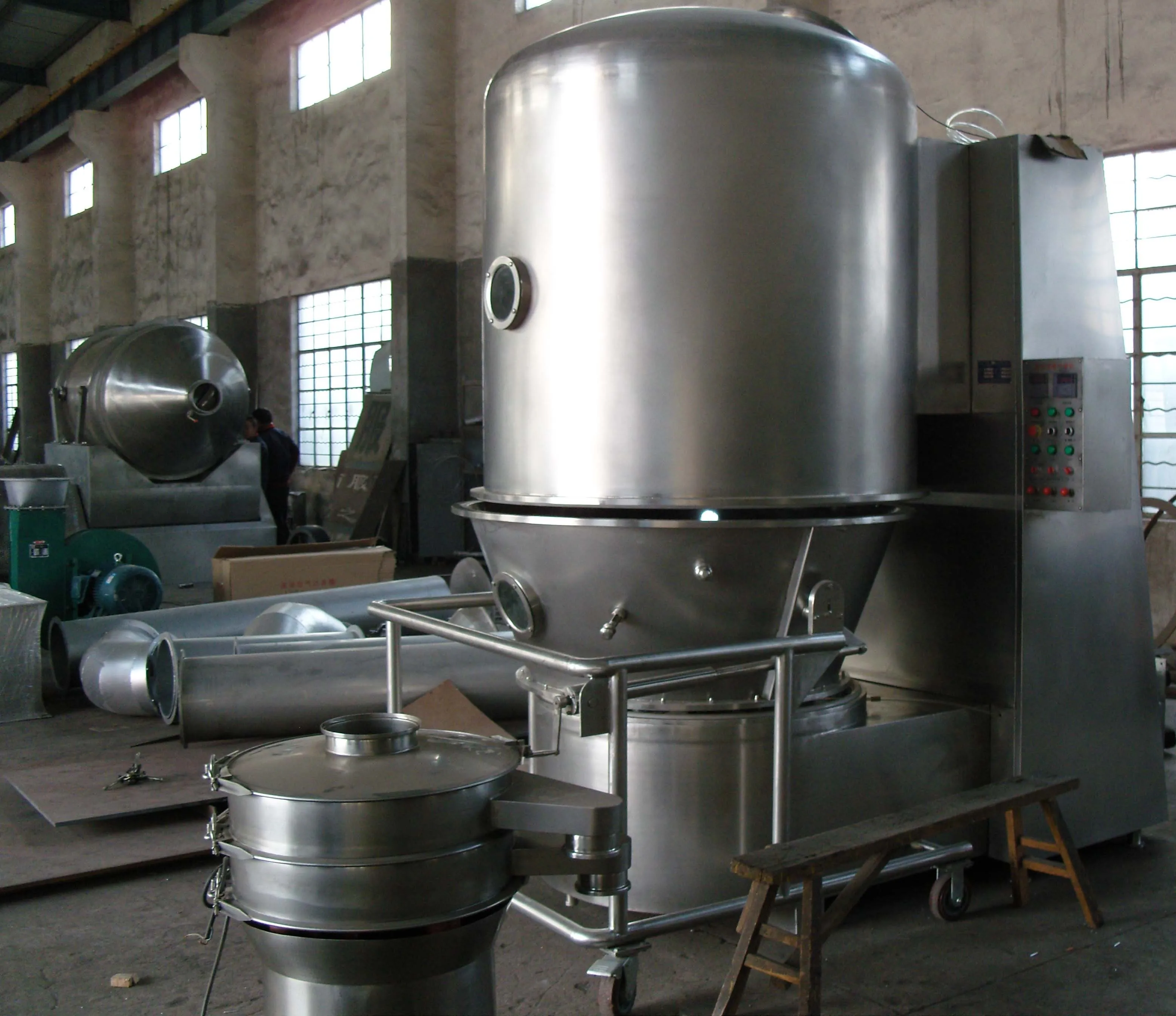 Vibrating fluid bed dryer / Fluidized bed dryer High-Efficiency Fluidizing Dryer