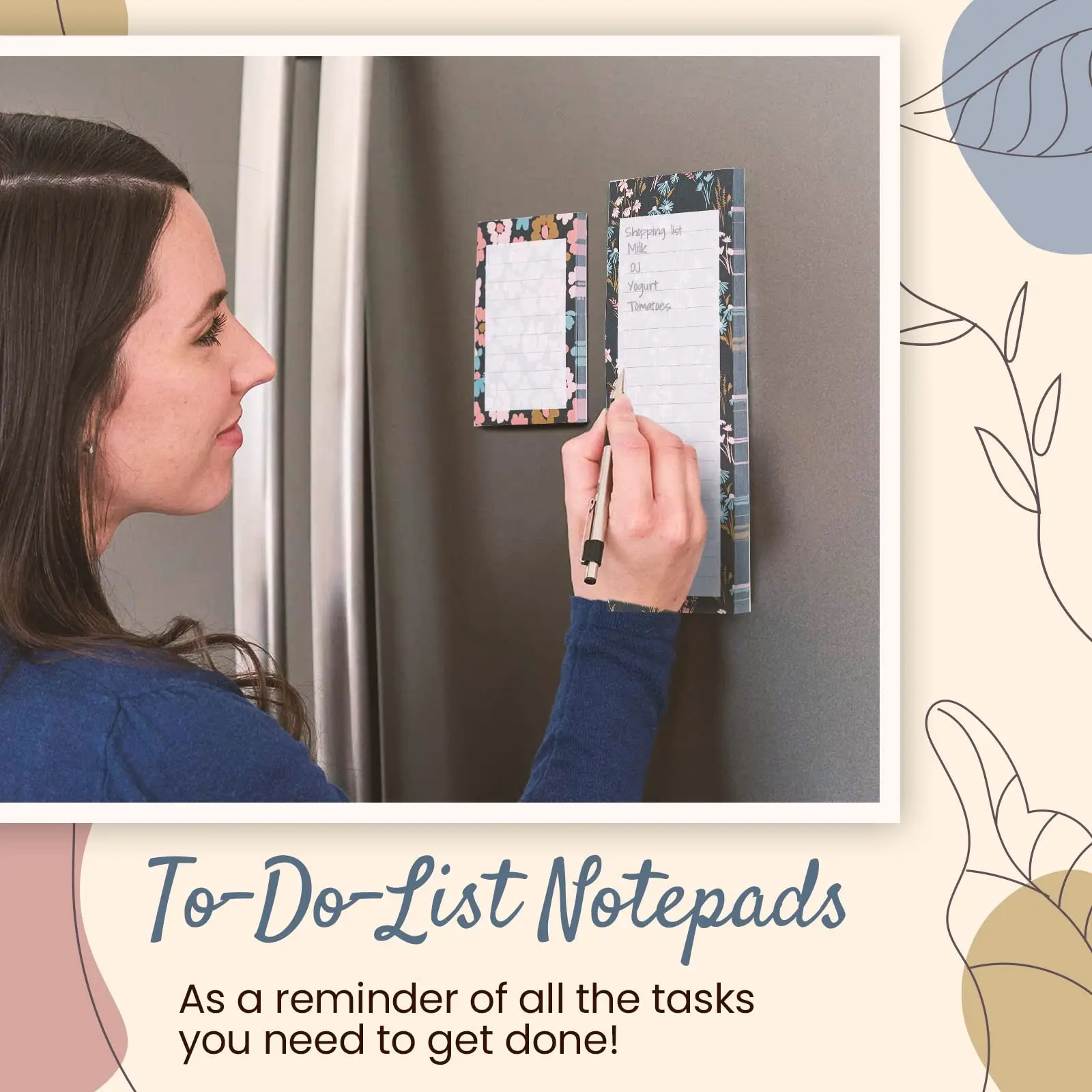 Customize Funny Office School Kids Gifts Shopping Lists Fun Memo Note Pad for Fridge Grocery List Magnetic Notepad