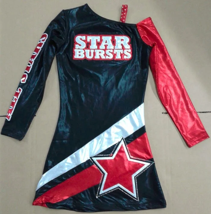 spandex cheerleading uniforms: sequin fabric