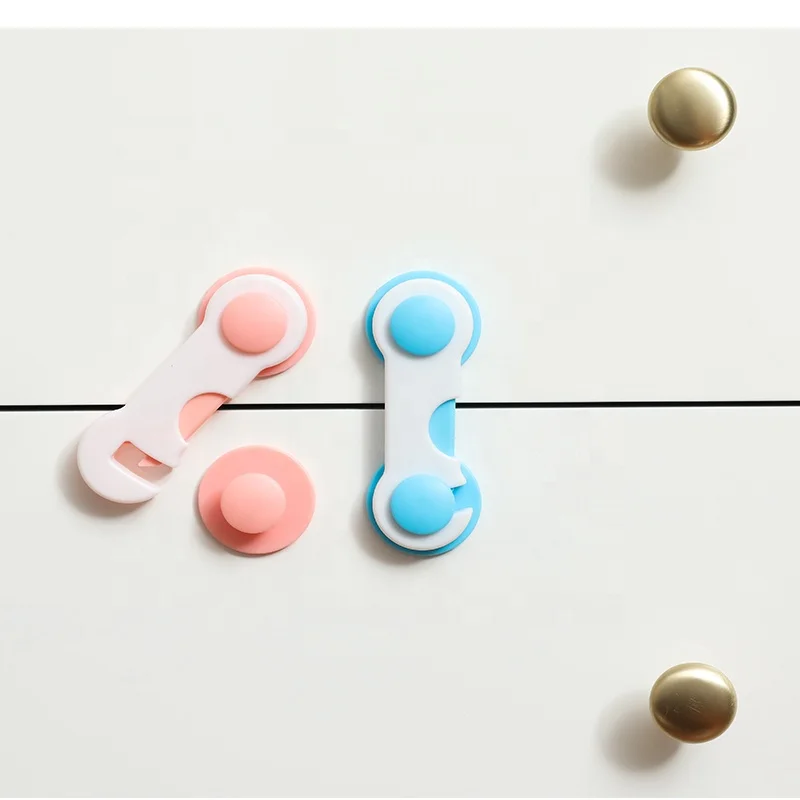 Wholesale Custom Blister Card Package Child Safety Cabinet Lock Anti-pinch Furniture Drawer Safety Locks For Kids