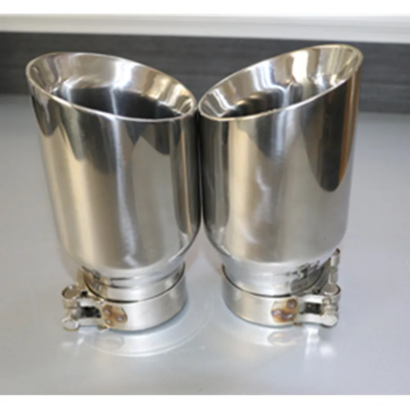 Newest Style stainless steel universal exhaust system end pipe+car exhaust tip 1 piece