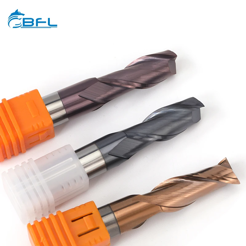 BF 2 Flute Flat  helic end mill mcd face milling cutter  tools for woodworking