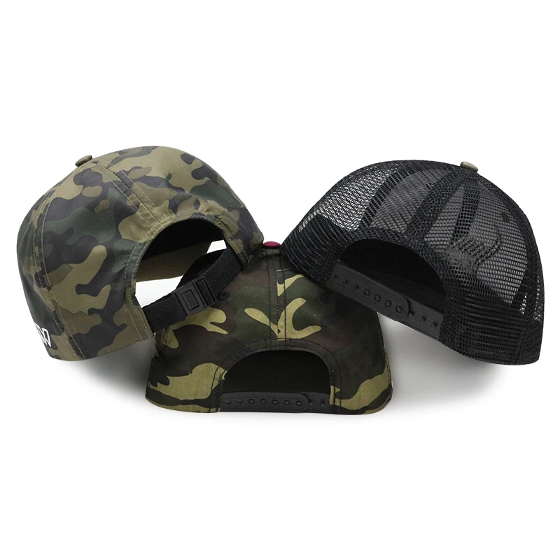 Camouflage Sports Style Custom Baseball Cap Snap back Cap Trucker Hat For Men And Women gorra