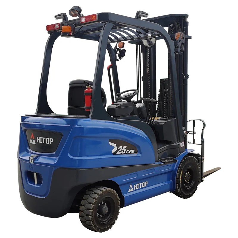 Small 2.5 Ton Electric Forklift with Free Fast Charger 1.5 Ton 2 Ton Fork Lifter Truck with 6m High Lifting