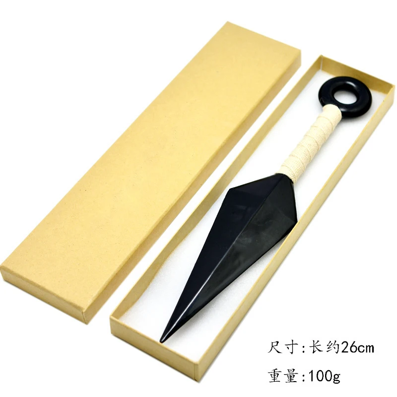 Аниме оружие ниндзя 26 см 2 цвета пластиковая индивидуальная упаковка кунаи для