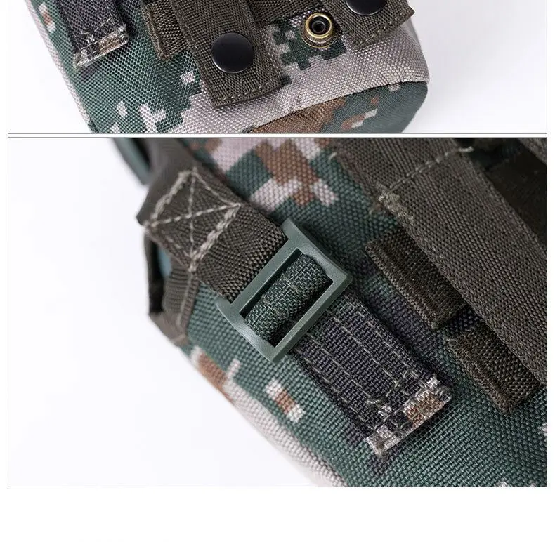 Original Factory Outdoor tactical water bottle camouflage in stock  Aluminum kettle with belt for camping canteen