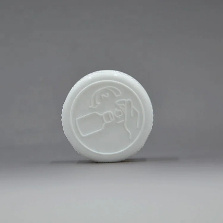 custom 28mm diameter plastic children resistant cap CRC tamper evident screw top cover lid closure child safe lock proof cap