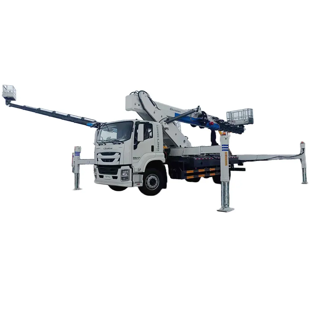 IZUZU GIGA 45M chinese aerial platform truck 4*2 aerial work platform truck mounted aerial work platform  China Customize