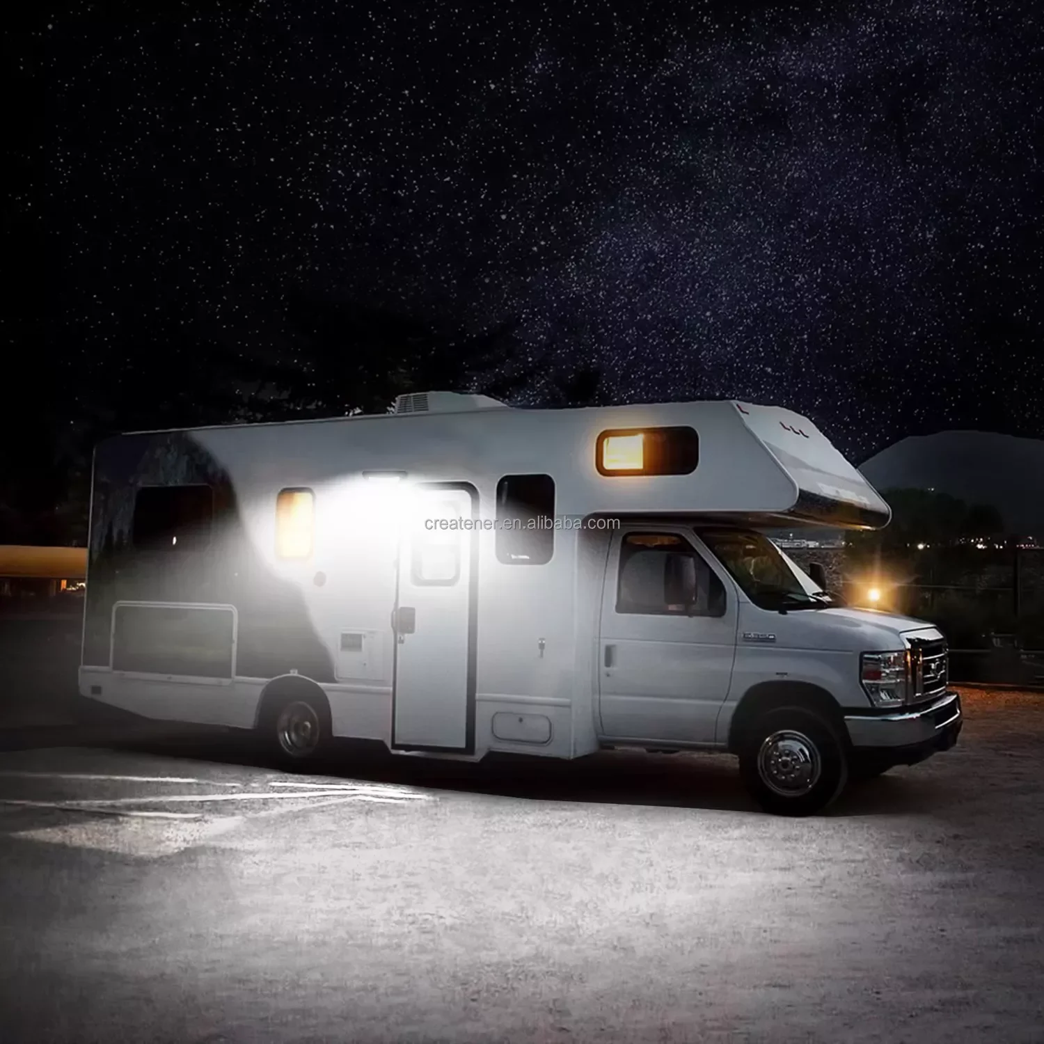 RV caravan External entryway light IP66 waterproof super bright dual color tough led light bar