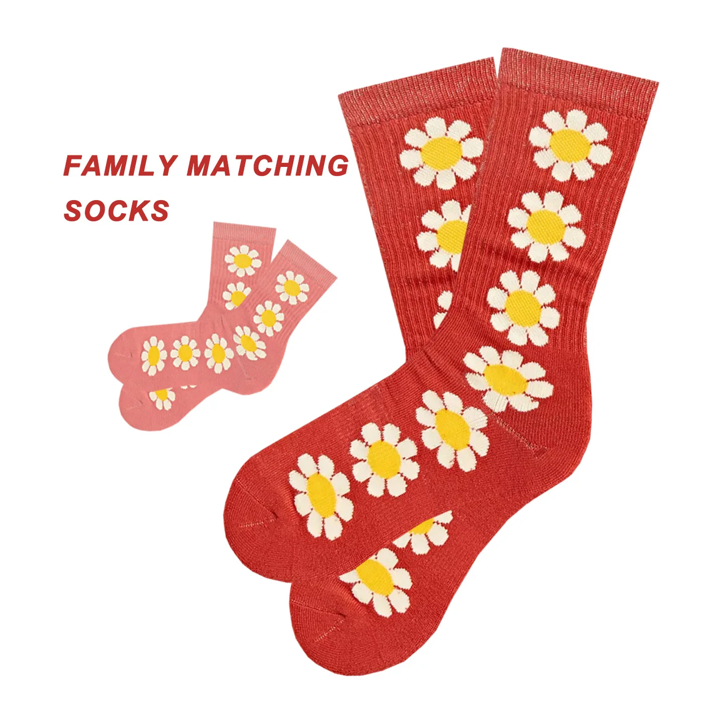 Mommy and Me Family Matching Outfits Cute Custom Socks Fashion Women Socks