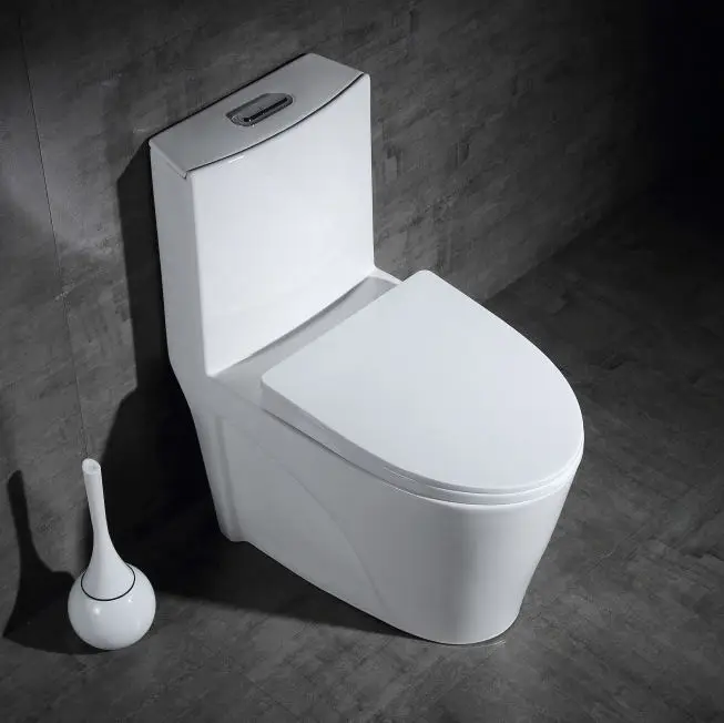 Sanitarios Washdown Rimless White One Piece Ceramic Wc Bathroom siphon Toilet Bowl S-trap 300mm Inodoro