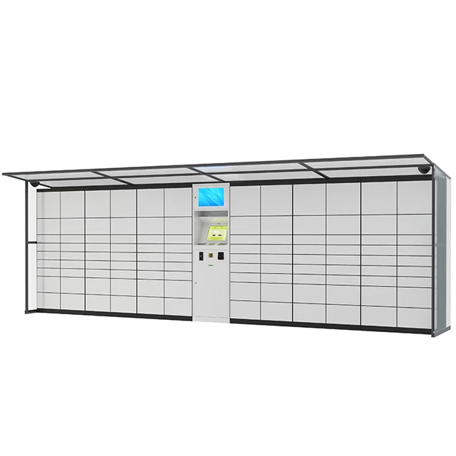 Smart click and Collect Parcel delivery sender and receiver electric laundry rental Lockers outdoor