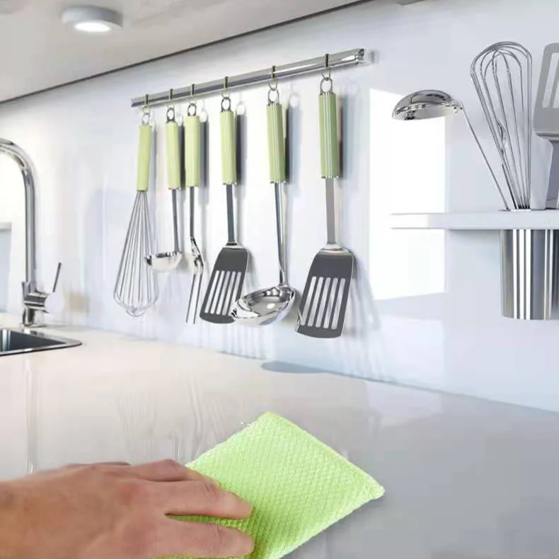 ZKJJ china Factory hot Selling Shiny fish scale cloth glass cleaning cloth custom Logo microfiber window cleaning cloth rag