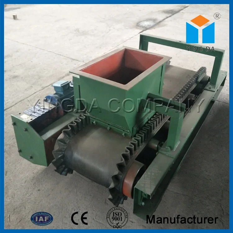 Scale conveyor belt weigh feeder under the silo