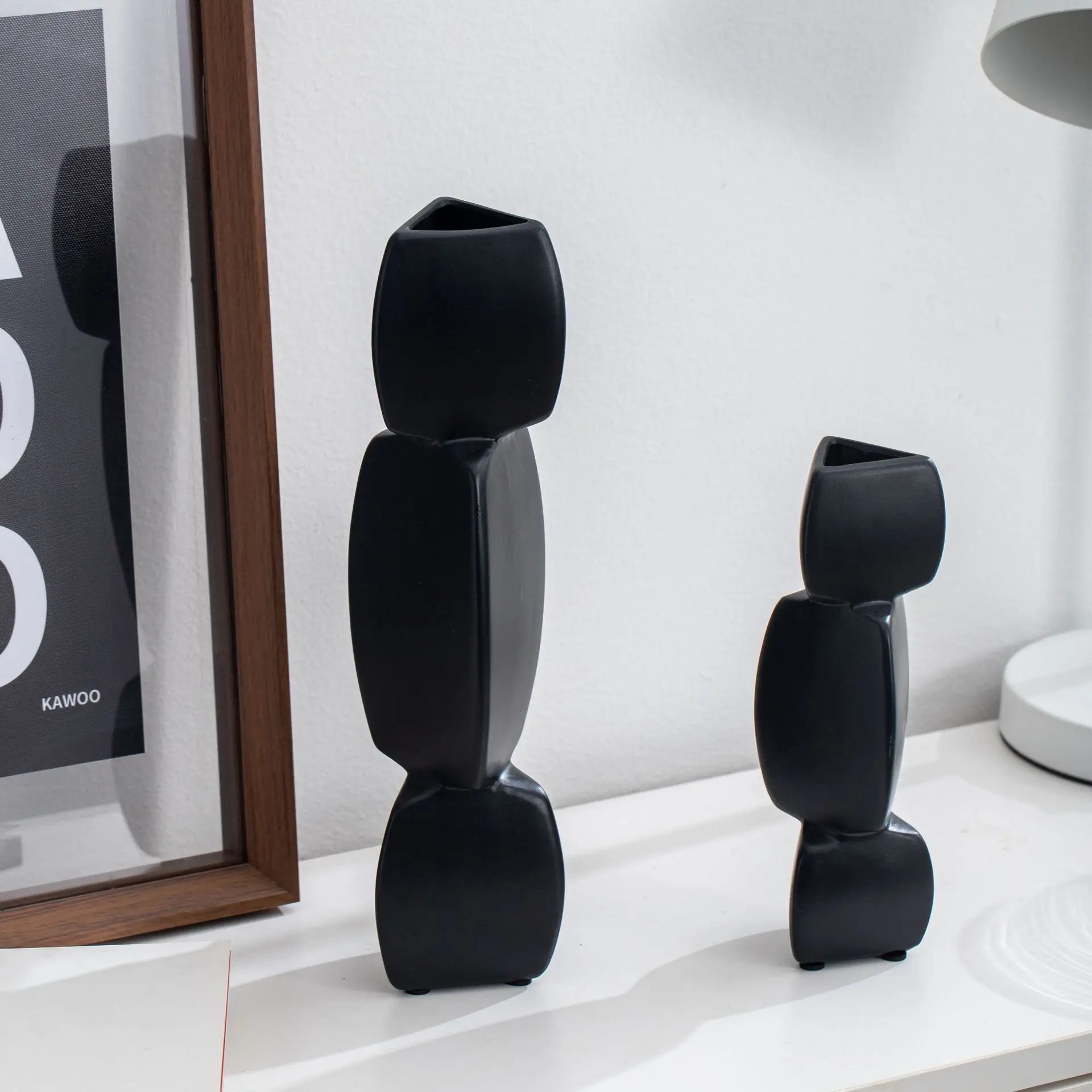 Simple creative crafts ceramic ornaments Nordic home decoration vase