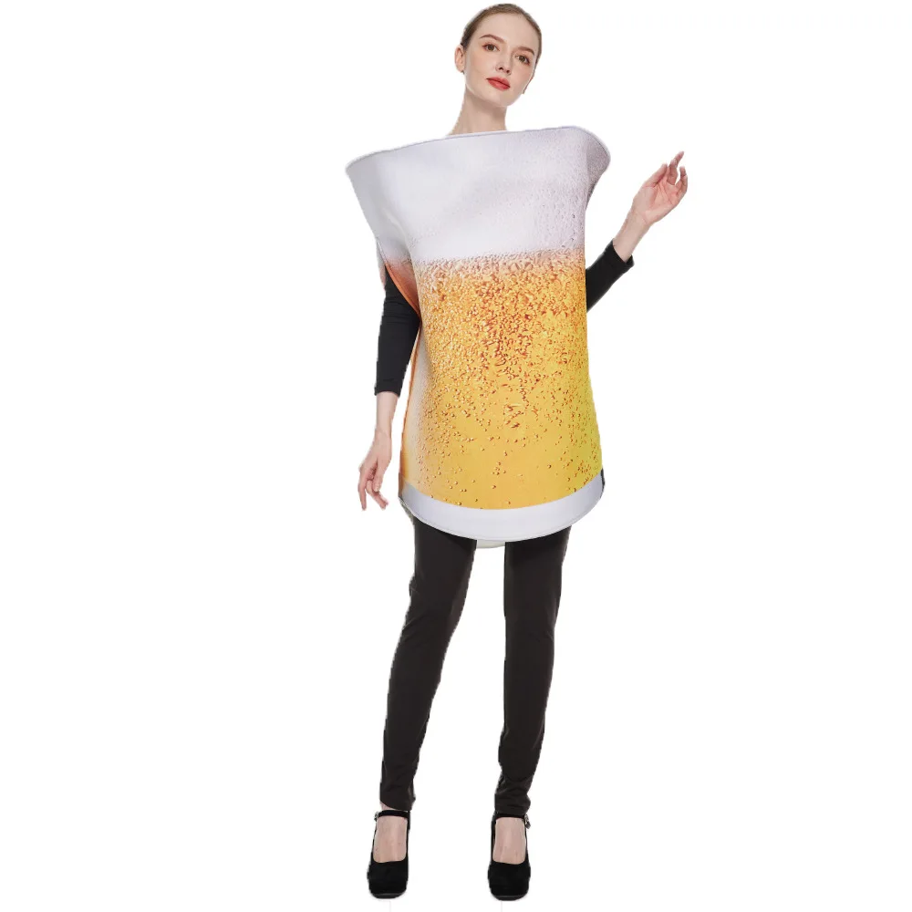 Festival carnival performance clothes Elegant and funny beer cup one-piece  Costume
