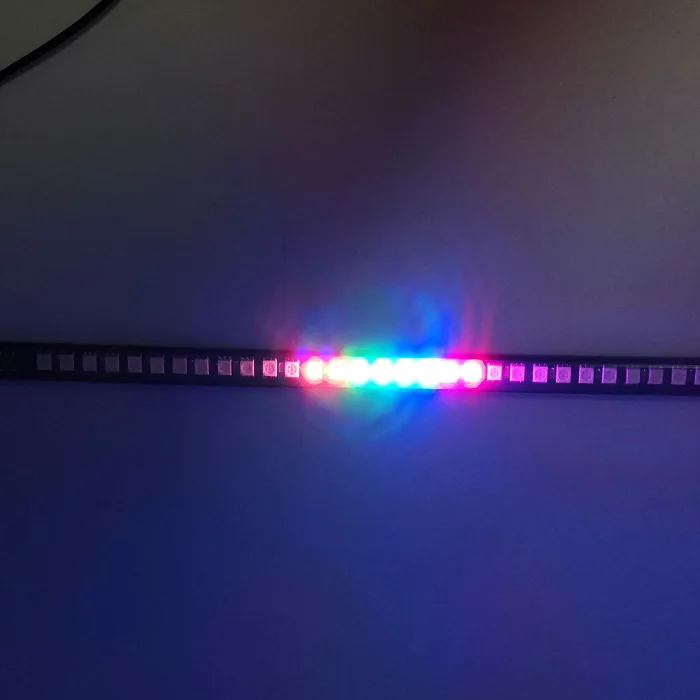 RGB 32LED Strip tail Light LED Turn Signal Brake Light and Running Tail Light for Car Motorcycle License Plate