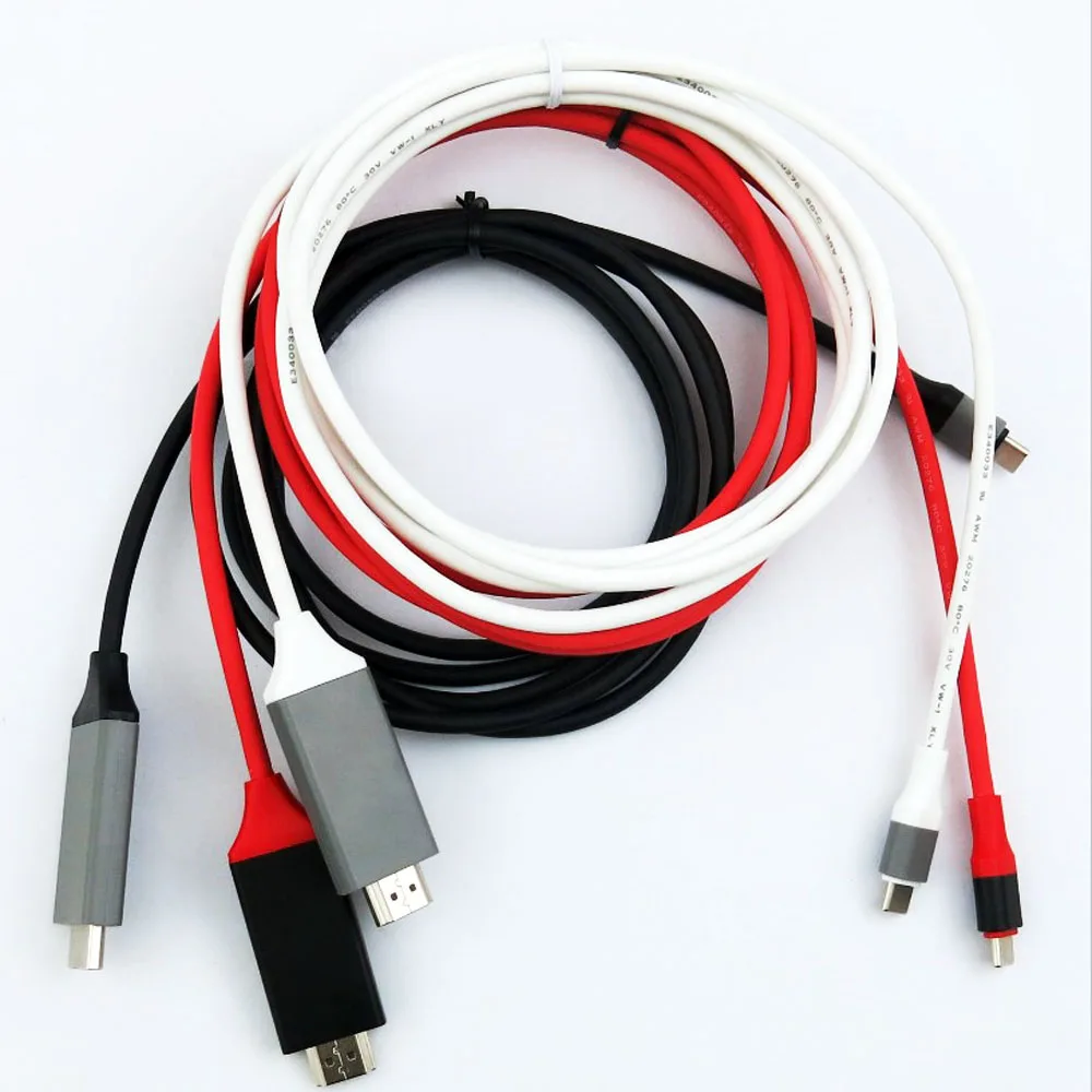 High Quality 4K@60Hz HDMI Adapter USB 3.1 Type C to HDMI Cable For Laptop Projector Video Audio USB 3.1 Type C to HDMICable