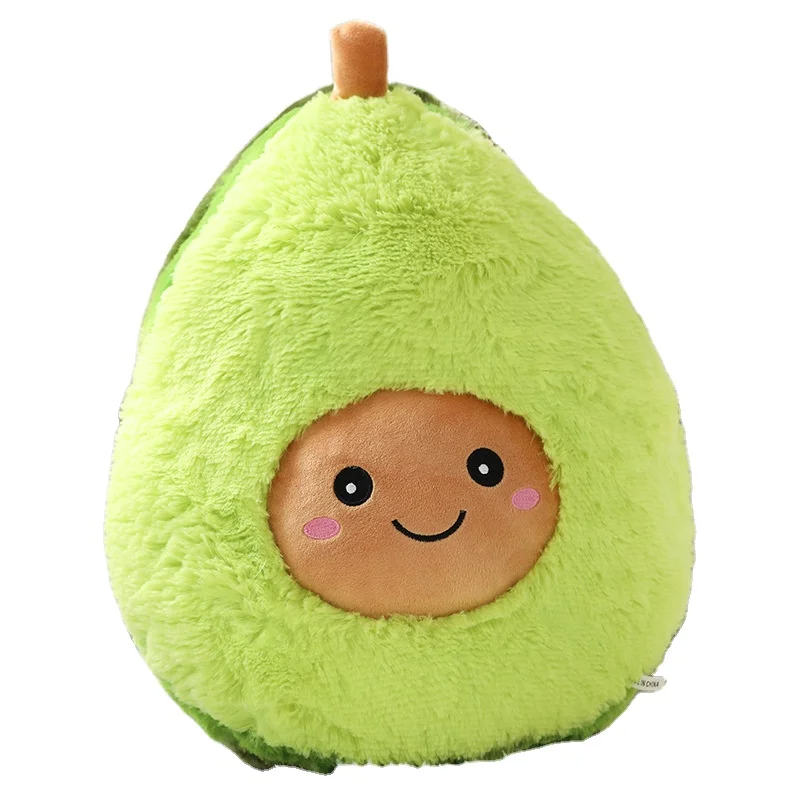 wholesale super soft fruit pillow cuddly avacado plush toy cute avacado plush pillow child gift sofa decoration