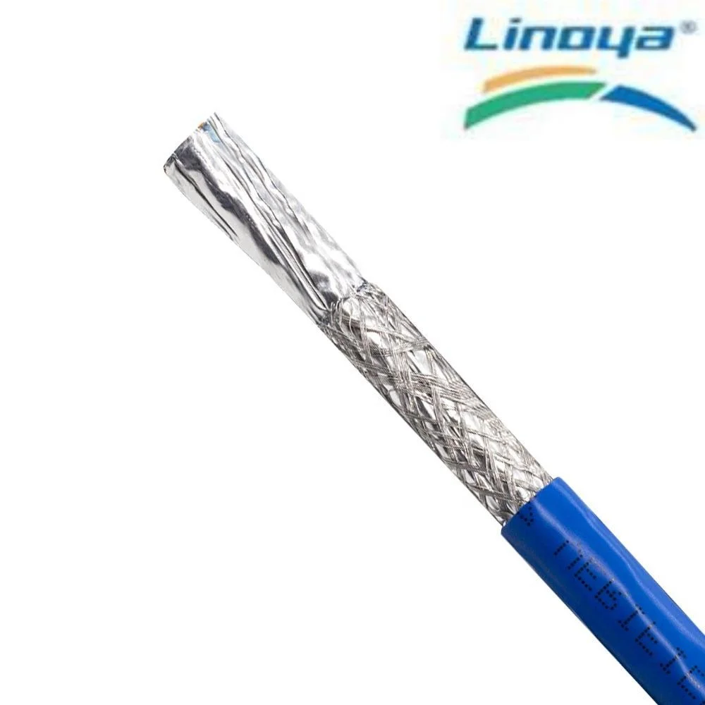 LINOYA 1000mhz Cat7 22awg PVC Cat7 Network Cable Bare Copper Indoor/ Outdoor Lan Communication Cable Data Cable