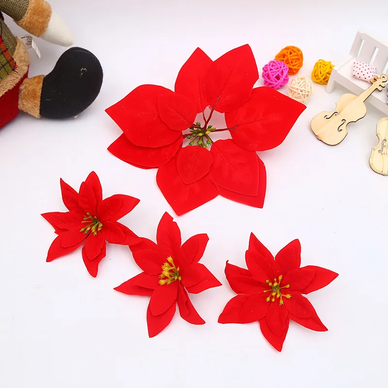 Simulation drawing gold border Christmas  tree decoration flowers  accessories
