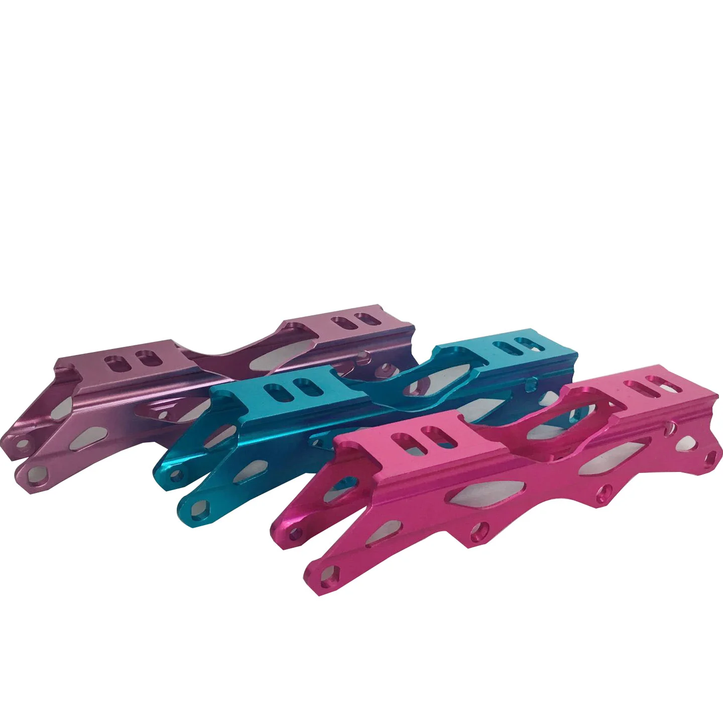 Custom Adjustable Aluminum Alloy CNC Machined Hold Wheels Frame Inline Speed Roller Skates Chassis Bracket FH612