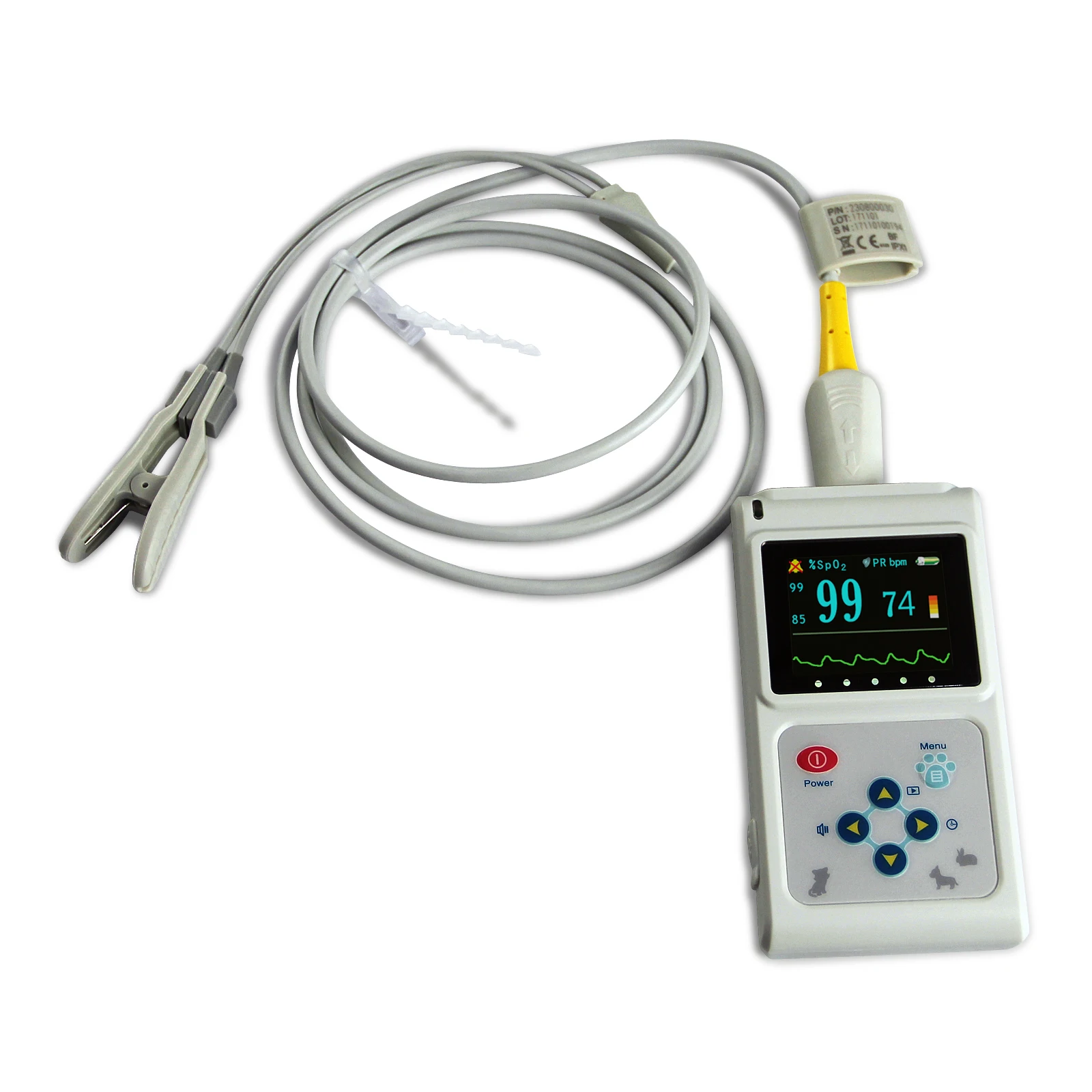 ISO CE Approved Medical Veterinary Supply Portable Hospital Adult Child Neonate Handheld Pulse Oximeter