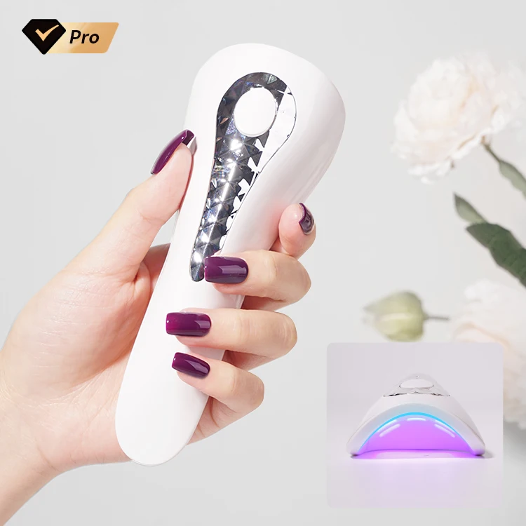 Handheld Portable Rechargeable Nail Art Lamp uv led soft gel finger tip flexible desk table nail lamp flash cure touch light
