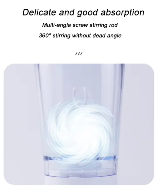 Customized smart drinkware USB Rechargeable Electric Protein Shaker Cup Automatic Self Stirring bottle with logo