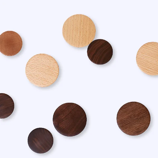 Hot sale creative wall decoration cone shape clothes hook clothes hanging hook wooden clothes hooks