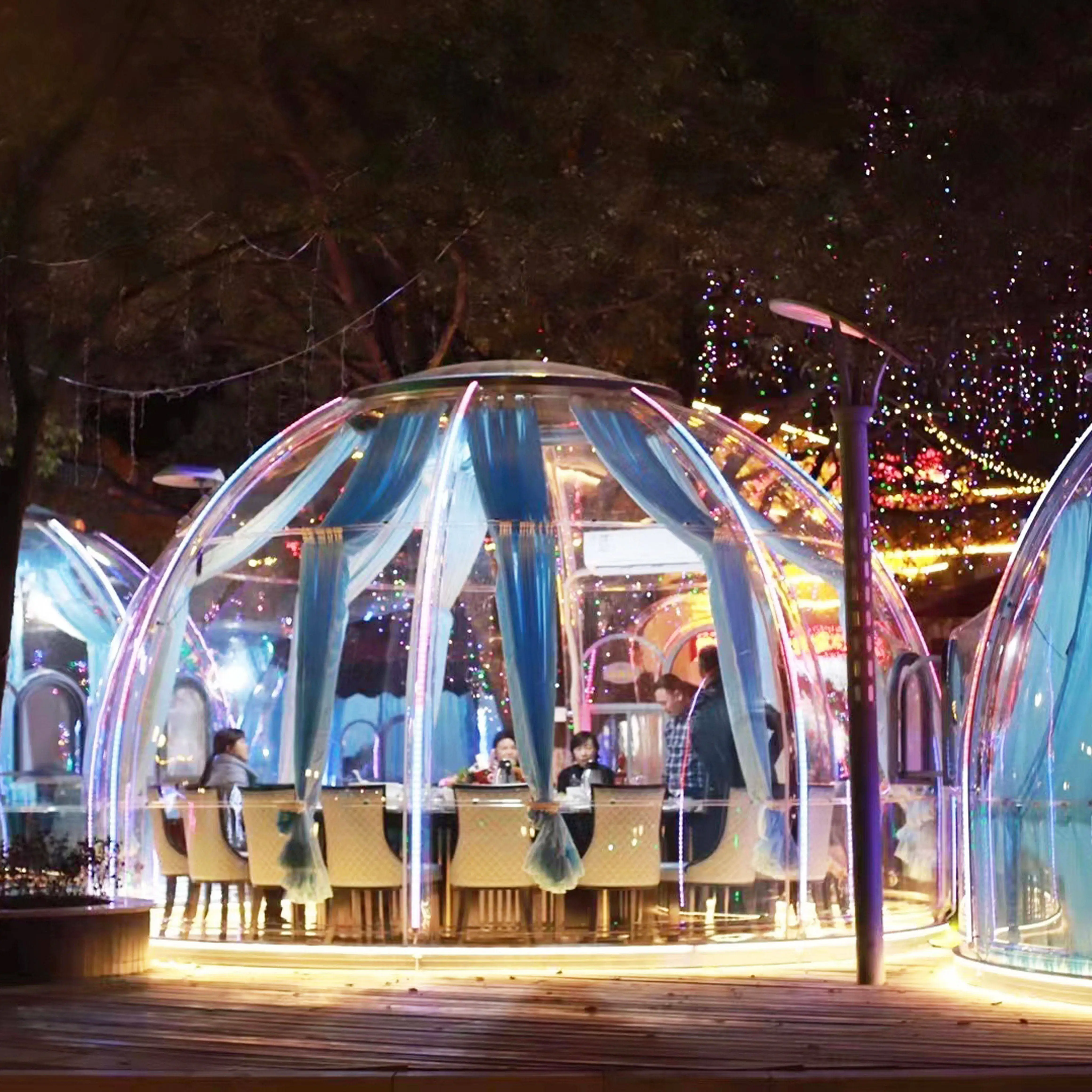 Full House Cheap Sale Beautiful Camping Transparent Camping Tent With Door Inside A Tent Dome House
