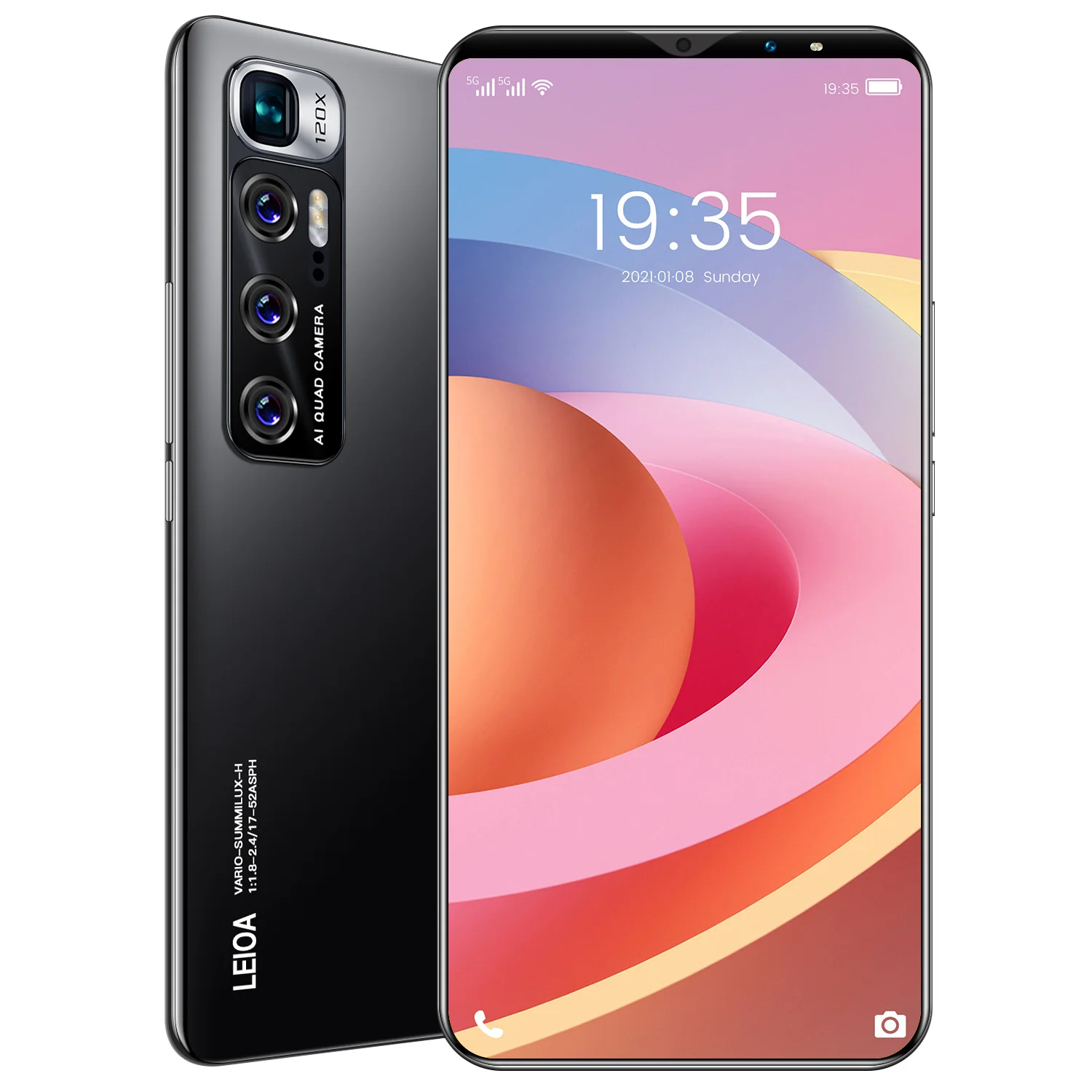 Глобальная версия 6 1 inch M10 Plus смартфон 12 Гб + 512 полный экран мобильного на палец для телефона/Уход за кожей лица Разблокируйте телефон Android 10