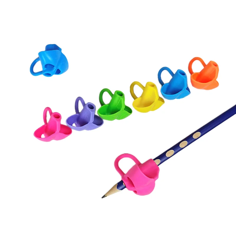 Pencil Grips For Kids Handwriting For Preschool Silicone Pencil Holder Pen Writing Aid Grip Posture Correction Tool