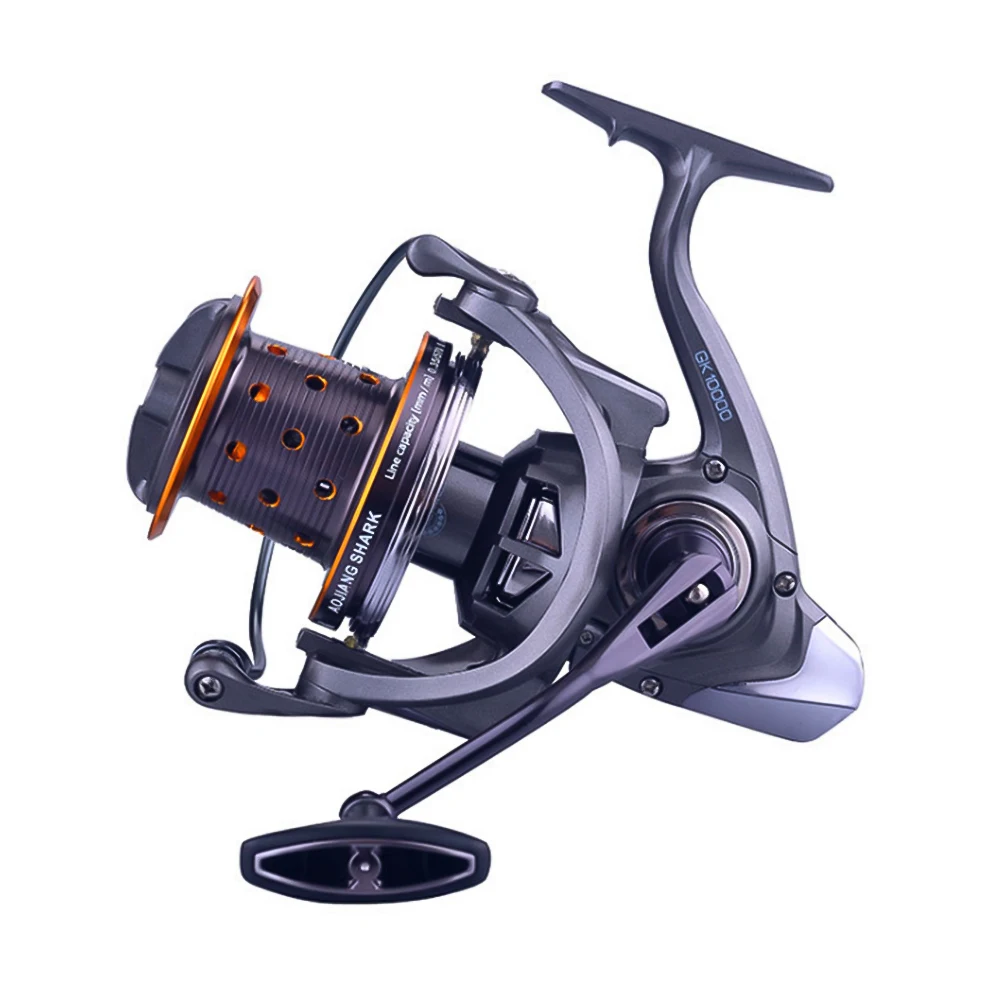 6+1 Stainless steel bearing metal fishing reels 5000-10000 big far throw reel