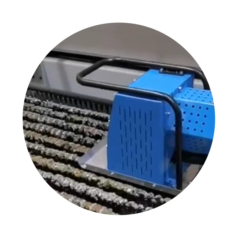 Easy Operation Fiber Laser and CO2 Laser Cutting Slat Slag Cleaner