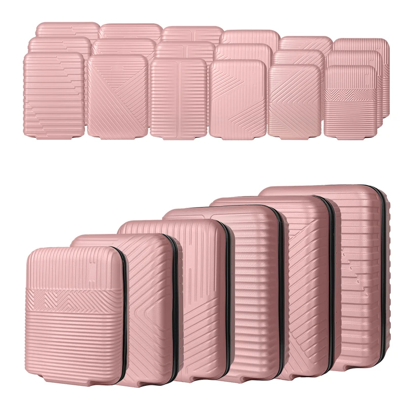 Bojun luggage Abs Unassembled Half Complete Set 15pcs Semi-finished product Luggage sets skd