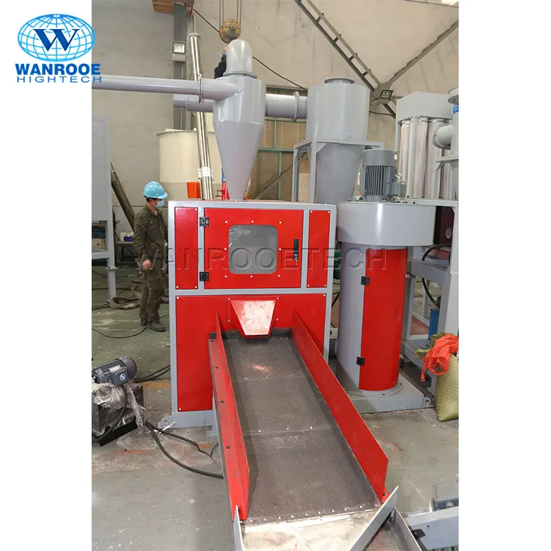 Small Combined Copper Cable Granulator Shredder For Recycle Line
